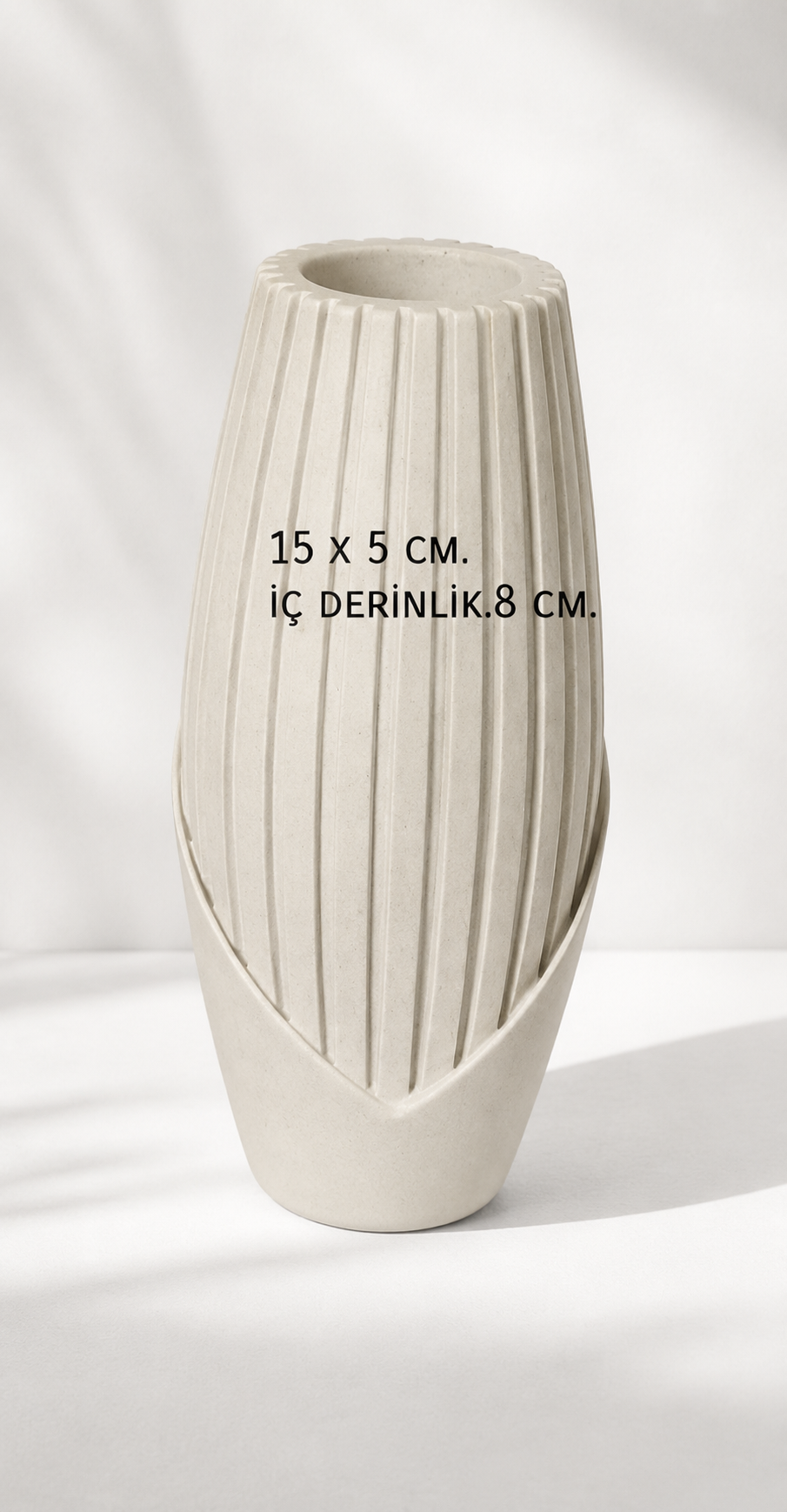 15 cm Çizgili vazo